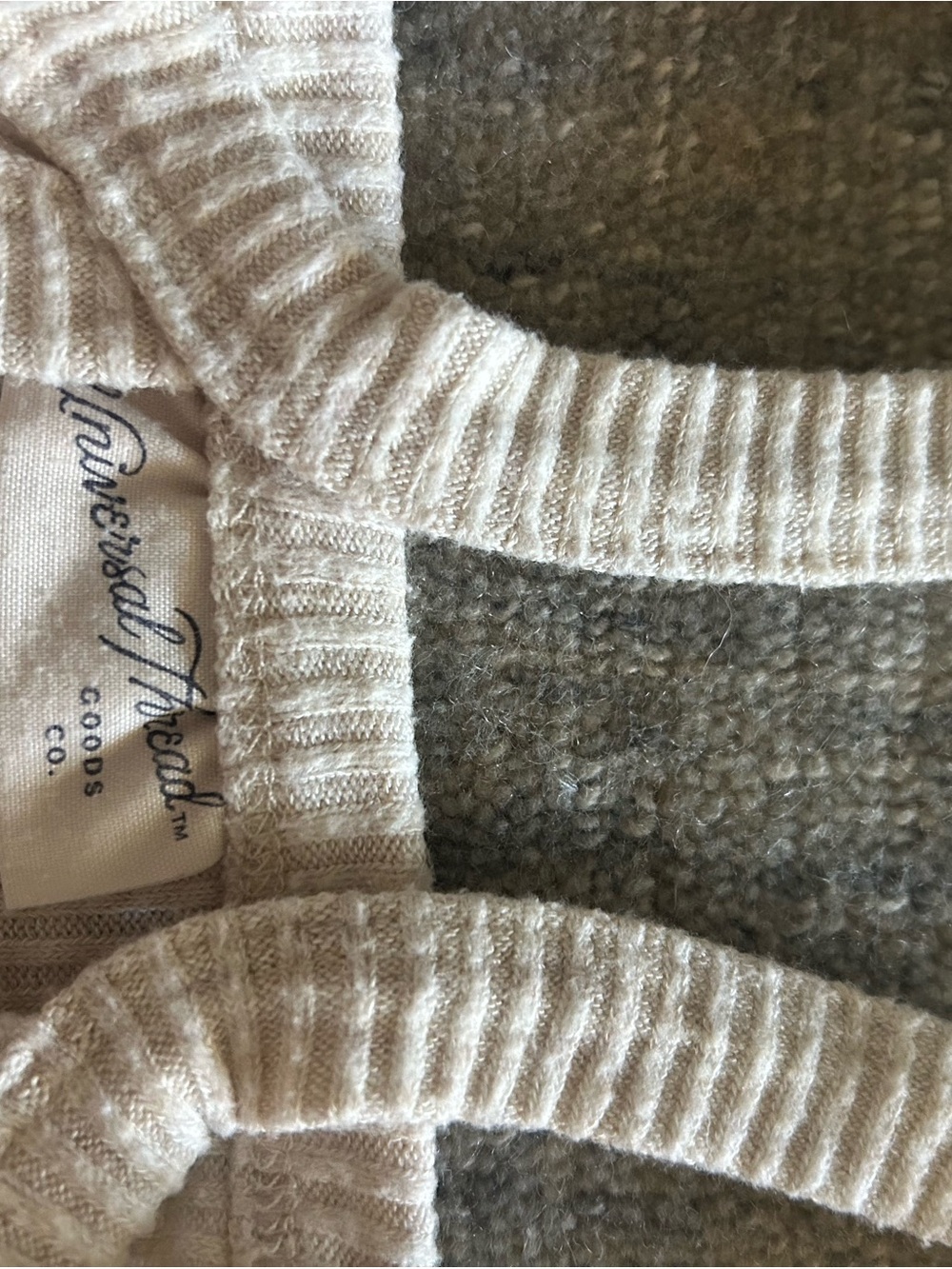 Universal Thread Ribbed Tank Top in Light Cream - Picture 3 of 4